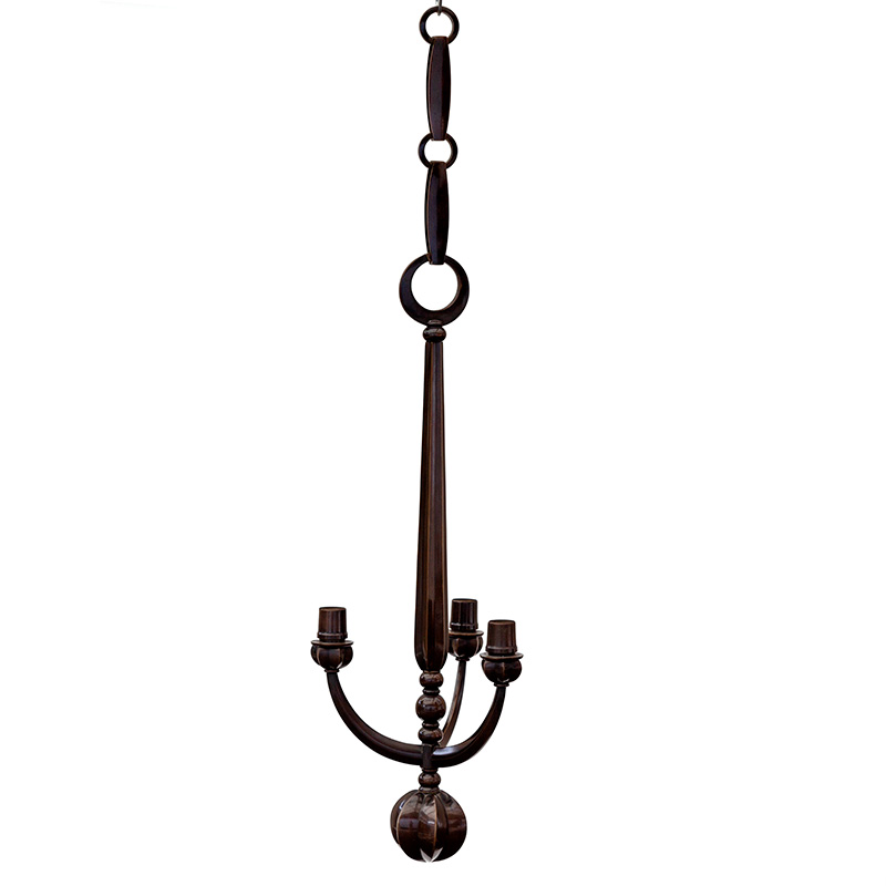 Art Deco Bauhaus Style Three Light Candelabra