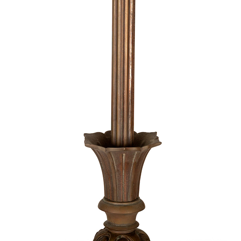 Victorian Brass Converted Gas Ceiling Pendant Light with Cranberry Glass Shades