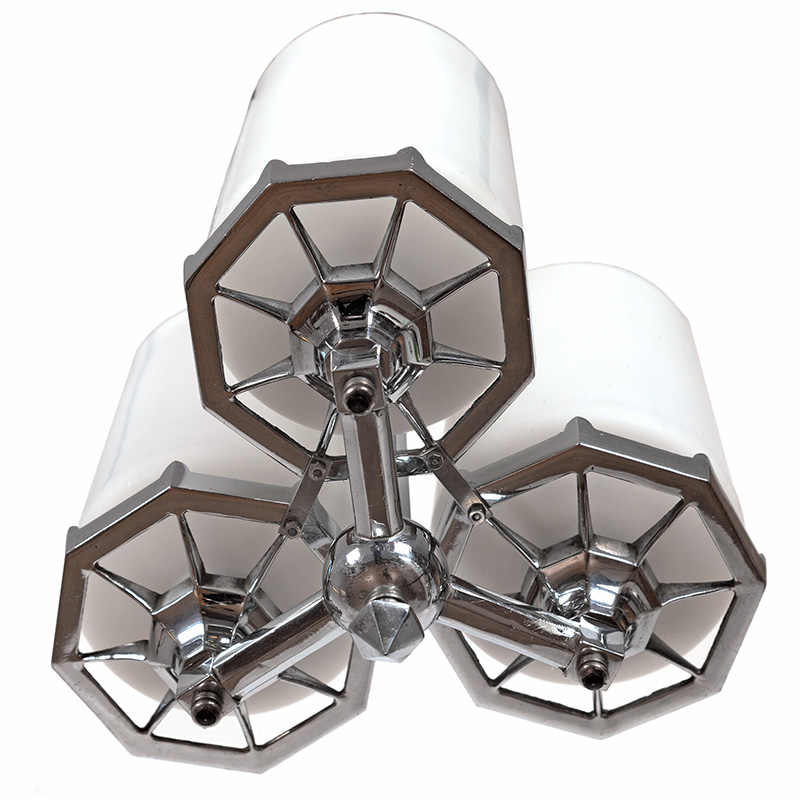 Bijou Art Deco Chromium Plated Ceiling Pendant Light