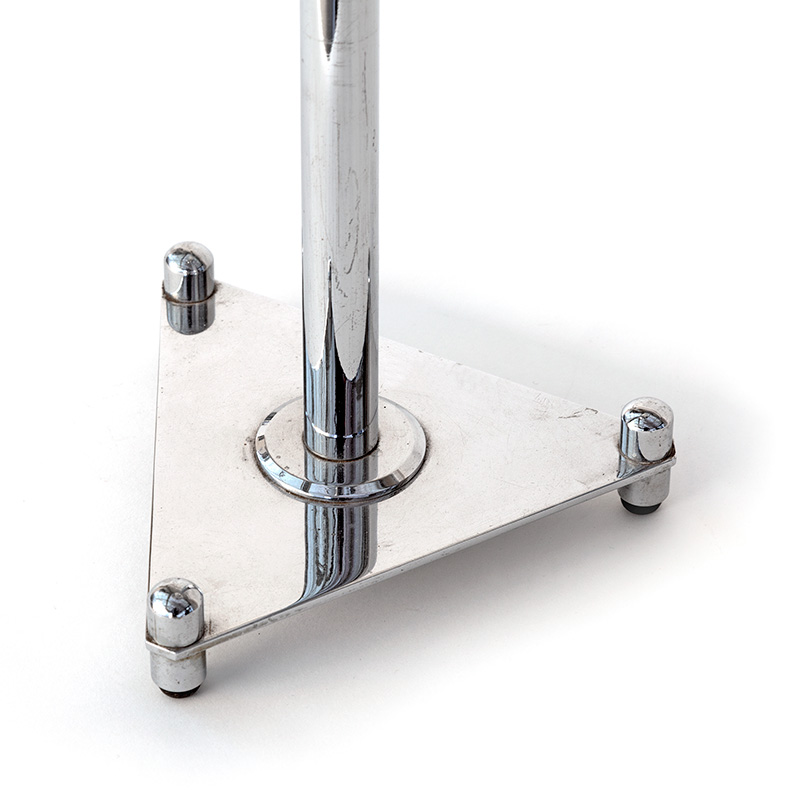 Art Deco Chromium Plated Table Up-Light with Dish-Shaped Shade