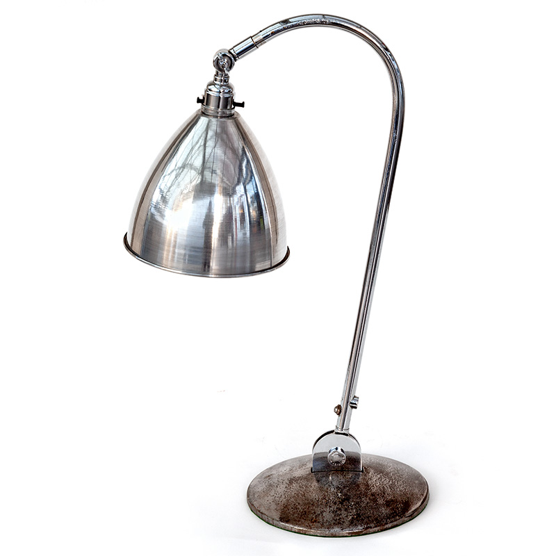 Art Deco Desk Lamp with Spun Aluminium Shade