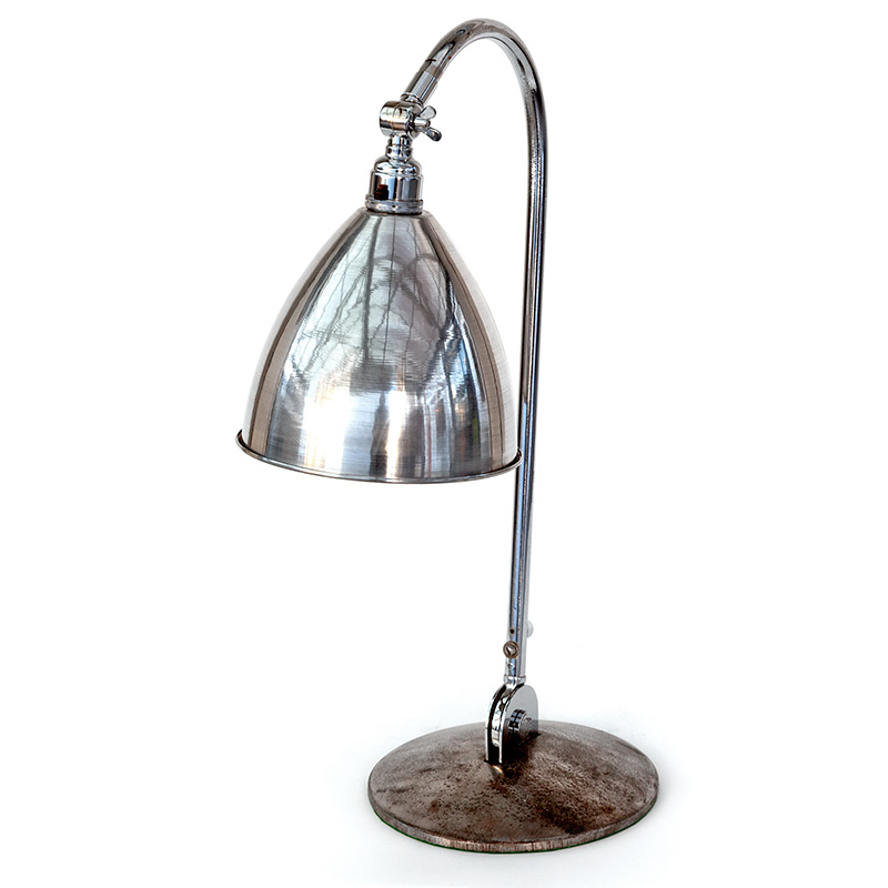 Art Deco Desk Lamp with Spun Aluminium Shade
