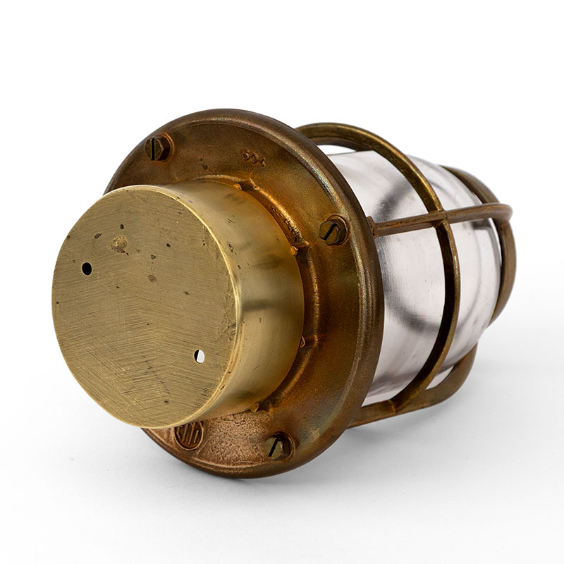 Pair of Cast Brass Indoor Nautical Flush Mounted Bulkhead Lights