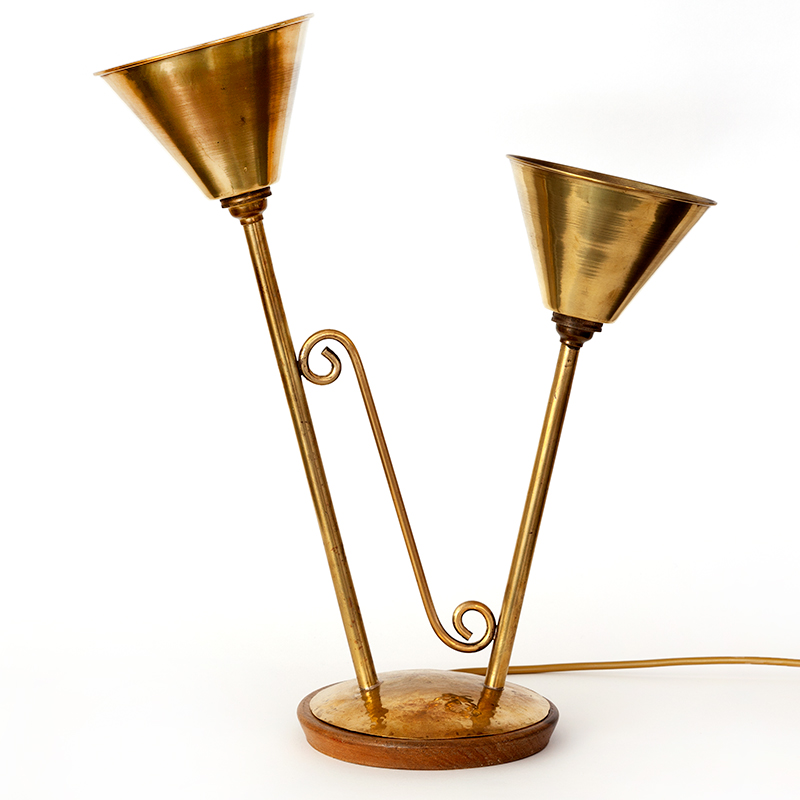 Art Deco Table Lamp in Brass
