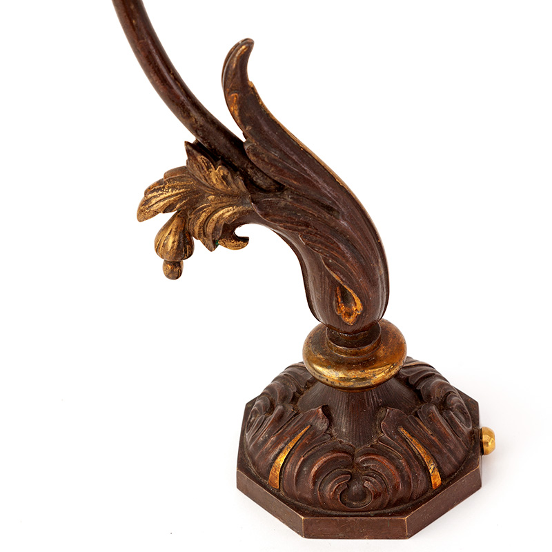 Pair of Decorative Victorian Table Lamps with Cut Crystal Shades