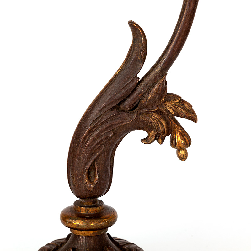 Pair of Decorative Victorian Table Lamps with Cut Crystal Shades