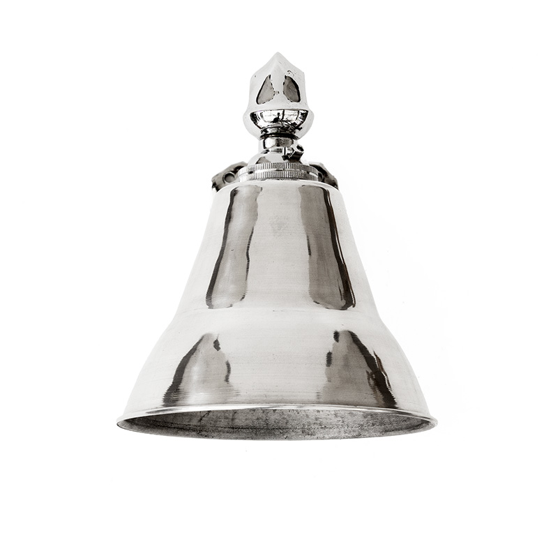 Pair of Art Deco Shield-Backed Wall Lights in Chromed Cast Brass